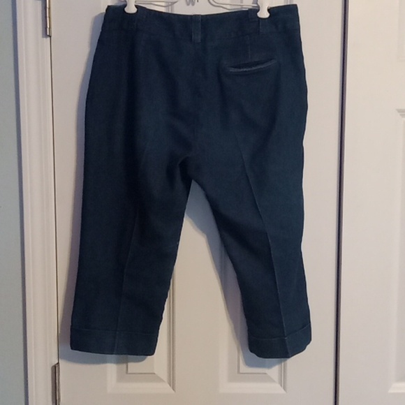 Larry Levine Blue Ankle Pants - Picture 4 of 6